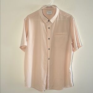 7 Diamonds, Men’s Size XL  Light Peach Short Sleeve Shirt